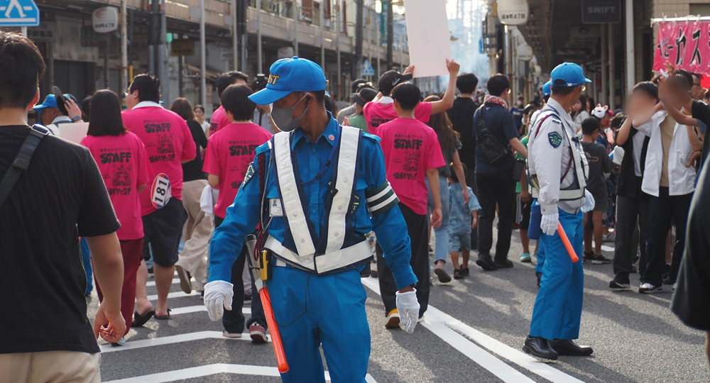 イベント会場での雑踏警備